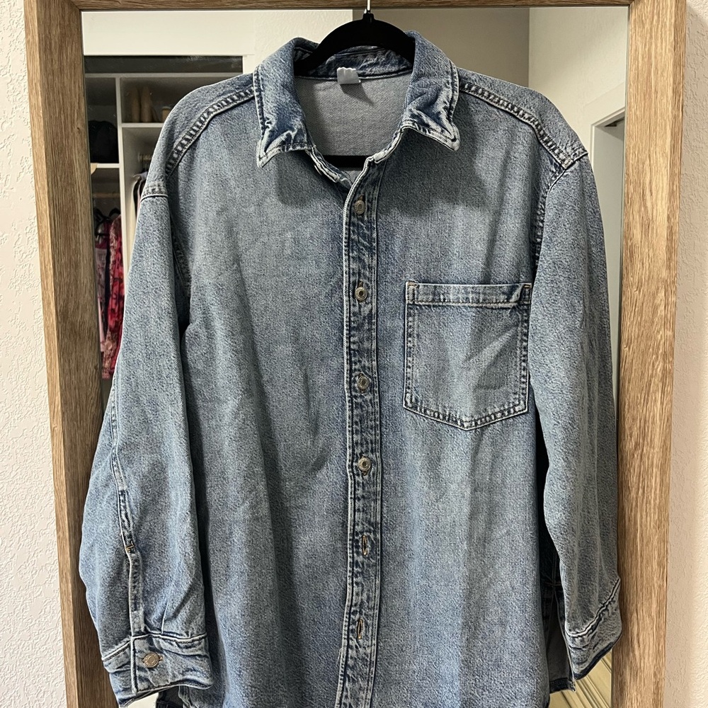 H&M Denim Button-Up Shirt